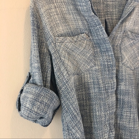 Anthropologie Split-Black Buttondown - Picture 6 of 7